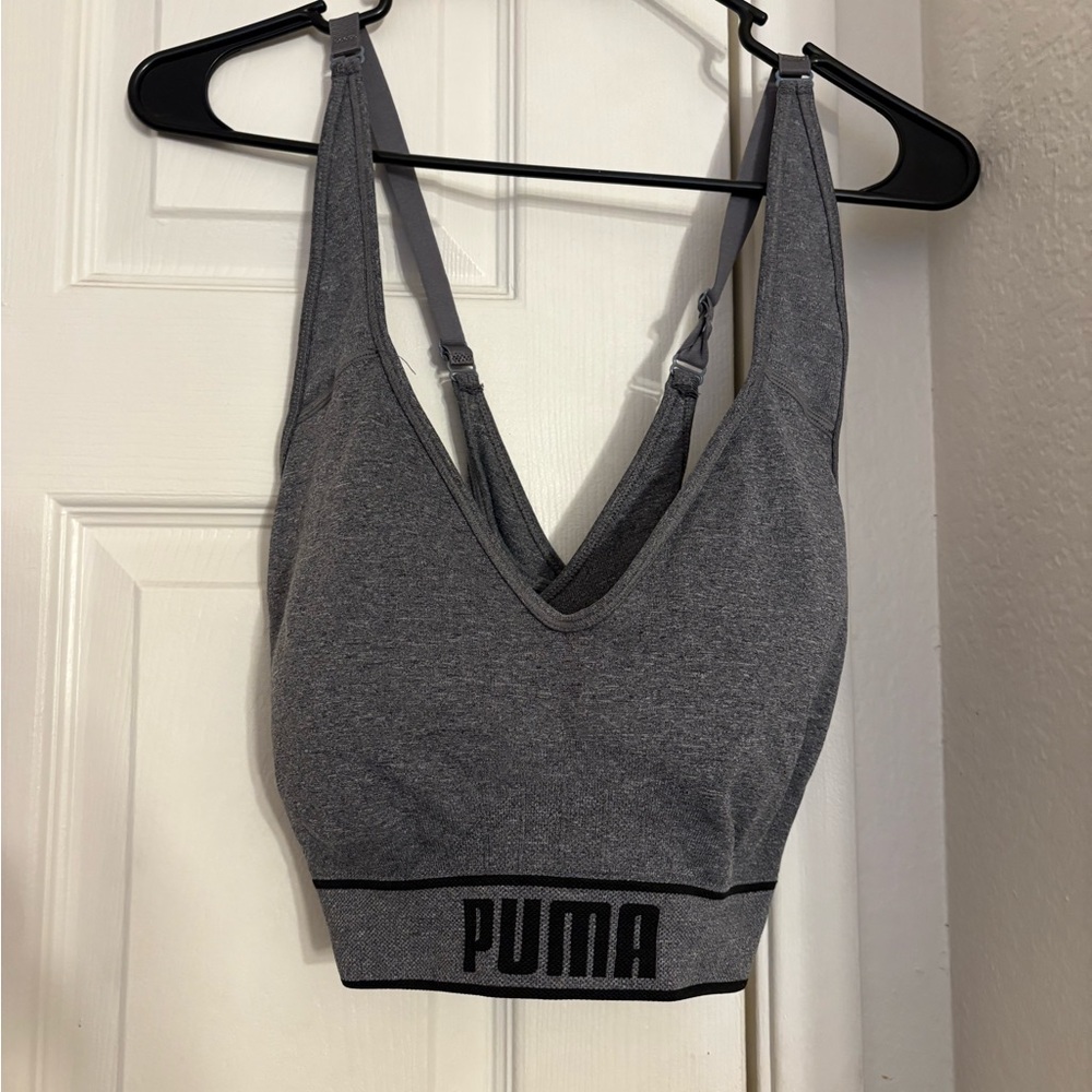 PUMA Charcoal Sports Bra